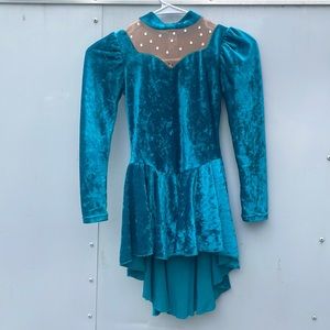 Vintage child’s ice-skating costume. Gorgeous color and accents. Competition.